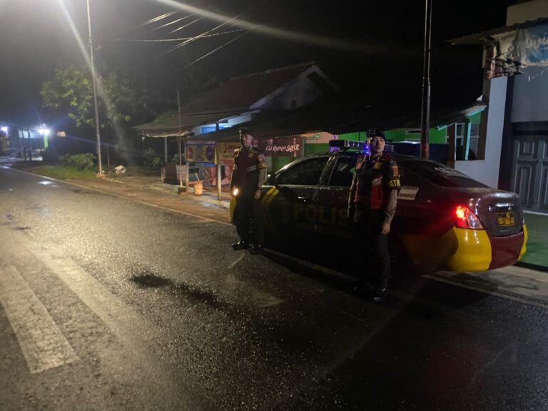 Antisipasi Balap Liar dan Tindak Kriminalitas, Samapta Polres Ciamis Turun Ke Jalan di Malam Hari
