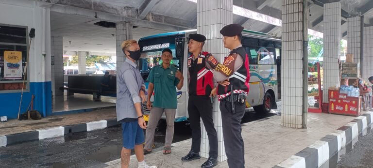 Cipkon Aksi Premanisme di Ruang Publik, Polres Ciamis Patroli ke Kawasan Terminal Ciamis