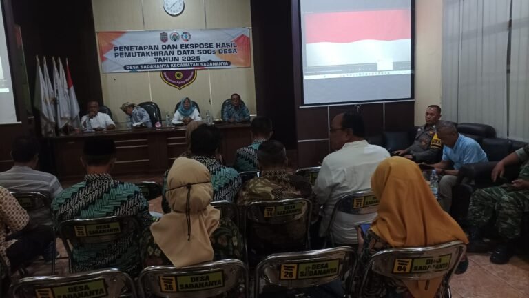 Polsek Ciamis Hadiri Ekspose Pemutakhiran Data SDGs Desa Sadananya, Dorong Sinergi Pembangunan dan Kamtibmas