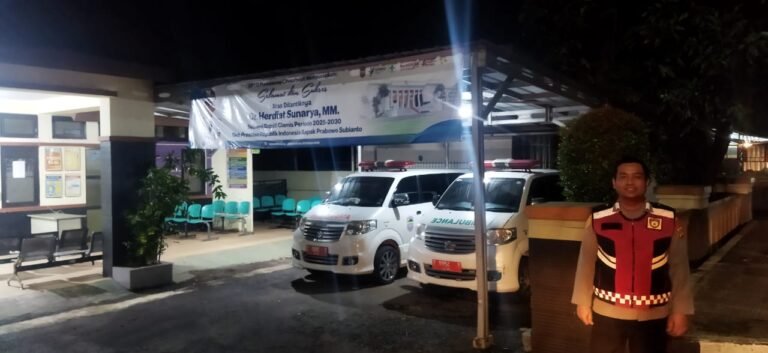Polsek Cihaurbeuti Polres Ciamis Patroli Biru Antisipasi Gangguan Kamtinmas di Masyarakat