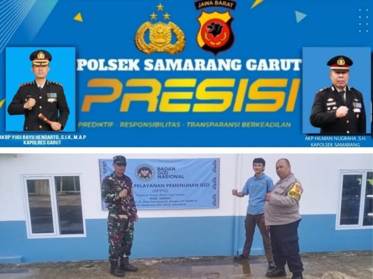 Polsek Samarang Bersama Personil Kunjungi Dapur MBG, dan Berikan Himbauan Kebersihan