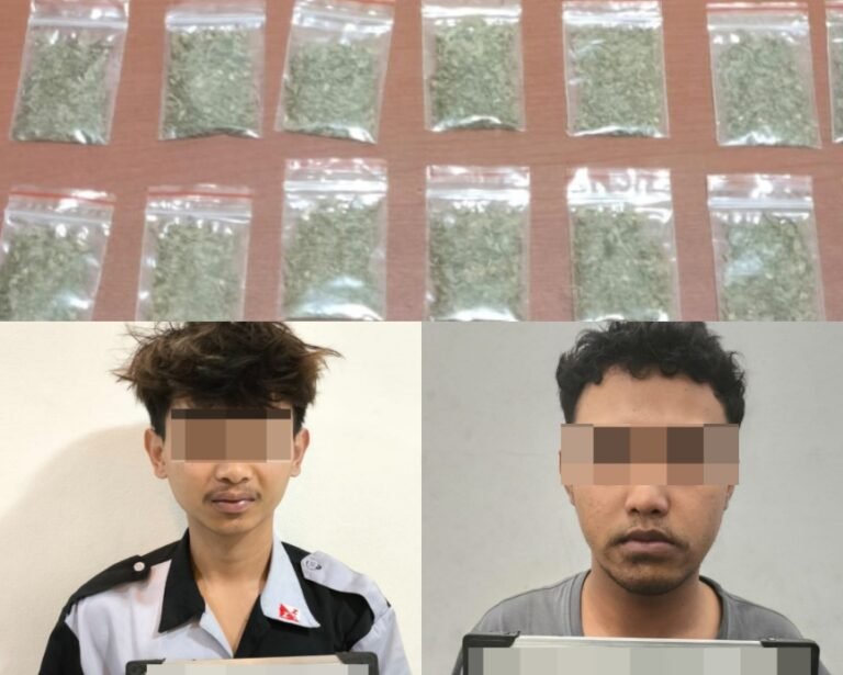 Satresnarkoba Polres Garut Ringkus Dua Pelaku Edarkan Ganja di Leles