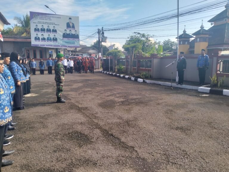 Kapolsek Cisaga Polres Ciamis Ikuti Upacara Kesaktian Pancasila di Tingkat Kecamatan