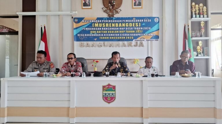 Polsek Cisaga Hadir Dalam Musrenbangdes, Wujud Pentingnya Peran Polisi dan Warga dalam Mendukung Pembangunan Desa