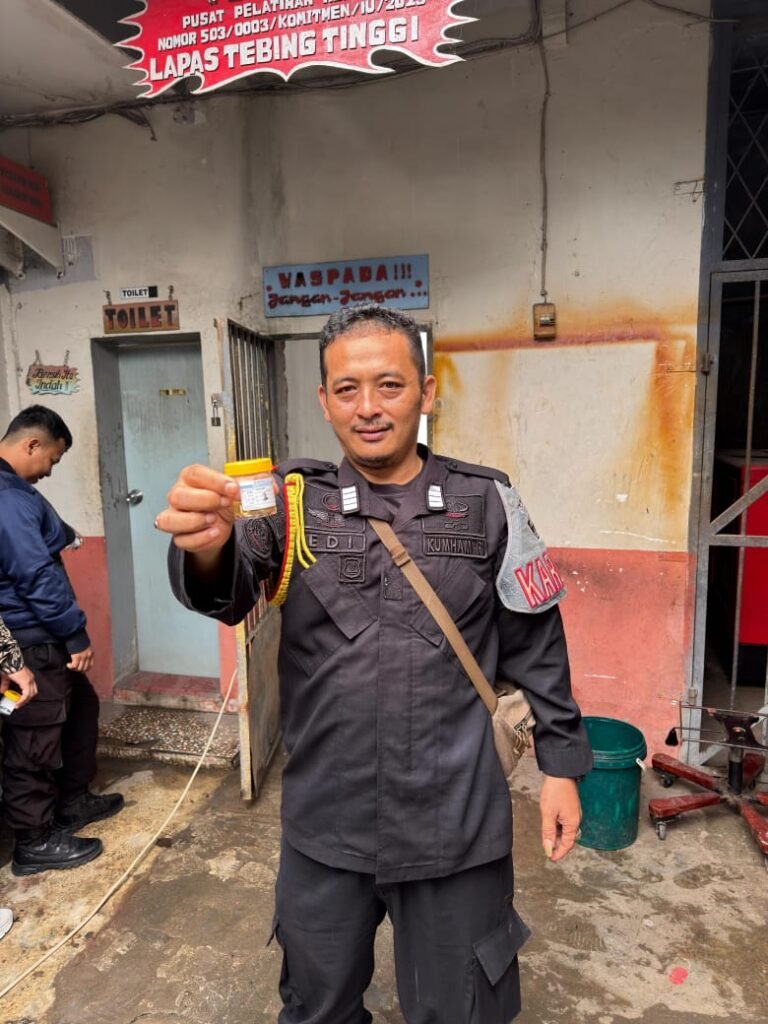 Lapas Tebing Tinggi Bersinergi Bersama Polres Tebing Tinggi, Pastikan Lingkungan Bebas Narkoba.