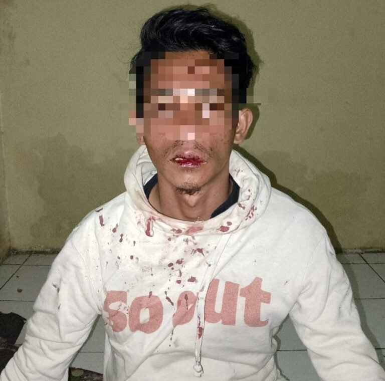 Polsek Wanaraja Amankan Pria Mabuk Bawa Sajam di Area Alun-Alun