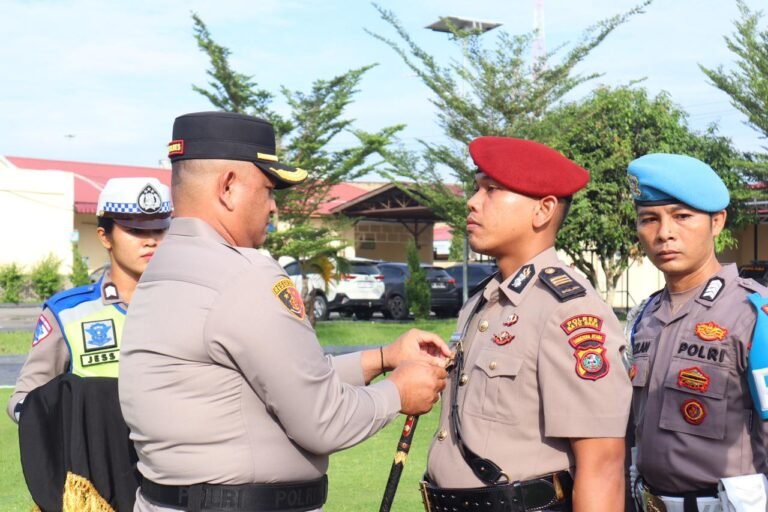 Kapolres Batu Bara AKBP Doly Nelson H.H. Nainggolan, S.H., M.H.Laksanakan Sertijab Dua Pejabat Utama