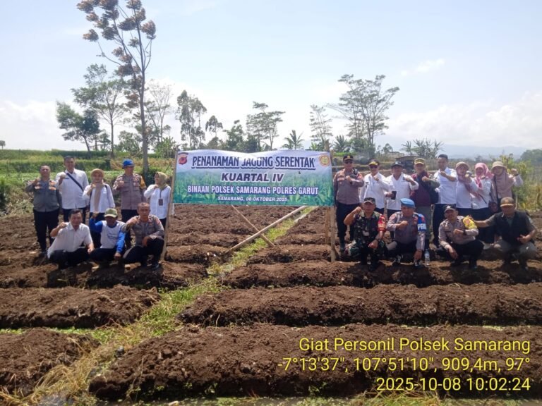 Polsek Samarang Laksanakan Penanaman Jagung Serentak Kuartal IV di Desa Cintarakyat