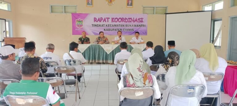 Kapolsek Panjalu Ikuti Rakor Kecamatan Sukamantri, Tegaskan Sinergi Jaga Kamtibmas