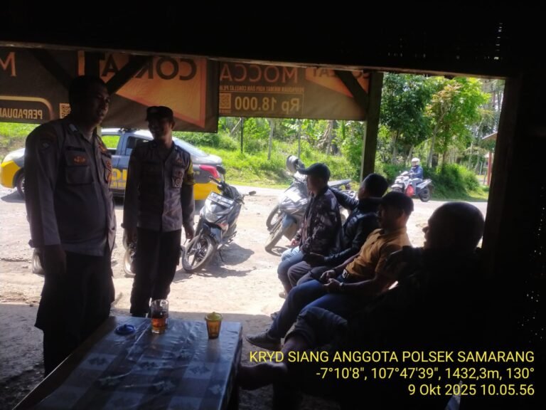 Polsek Samarang Gelar KRYD Siang untuk Cegah C3 dan Gangguan Kamtibmas