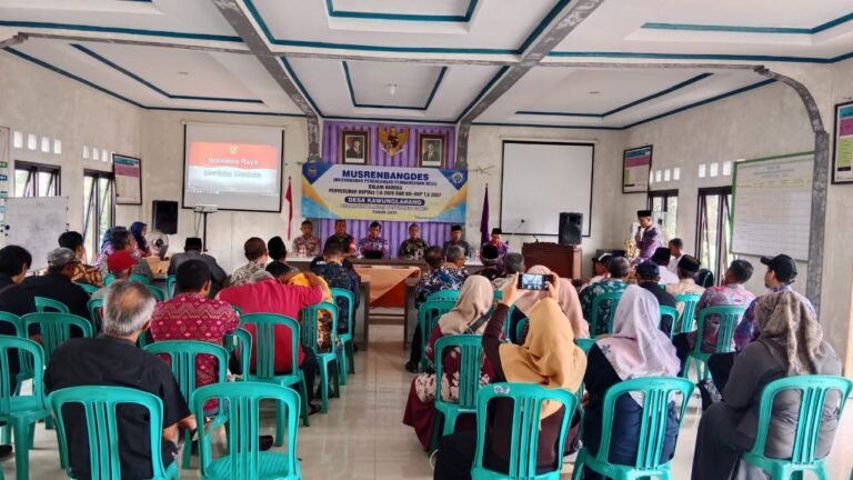 Polsek Rancah Kawal Musrenbangdes Kawunglarang, Pastikan Keamanan dan Ketertiban Selama Proses Perencanaan Pembangunan Desa