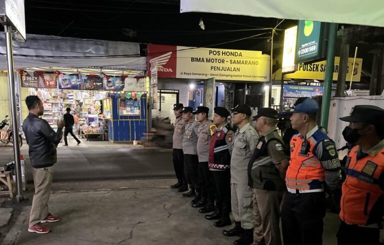 Apel Gabungan dan Patroli Cipta Kondisi di Wilayah Hukum Polsek Samarang