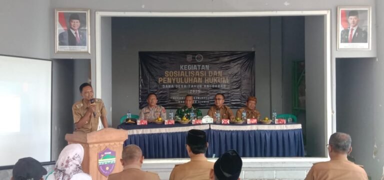 Polsek Banjarsari Dukung Penuh Kegiatan Sosialisasi dan Penyuluhan Hukum Dana Desa, Kapolres Ciamis Tekankan Pentingnya Pengawasan dan Akuntabilitas Pengelolaan Anggaran