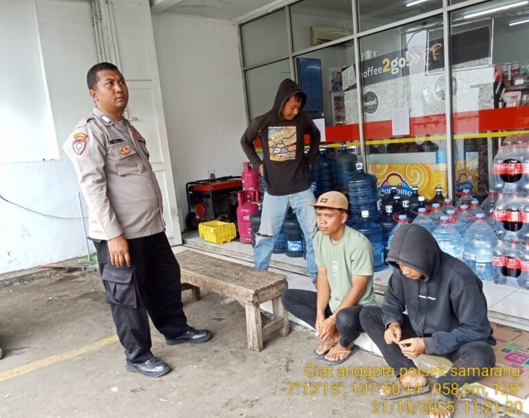 Personel Polsek Samarang Sosialisasikan Maklumat Kapolda Jabar Terkait Premanisme, Balapan Liar, dan Geng Motor