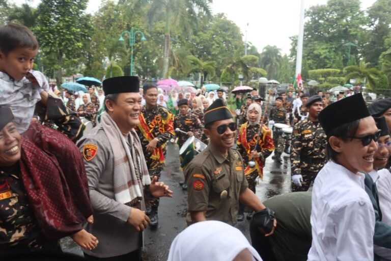 Peringati Hari Santri, Kapolres Ciamis Ikuti Kirab Resolusi Jihad