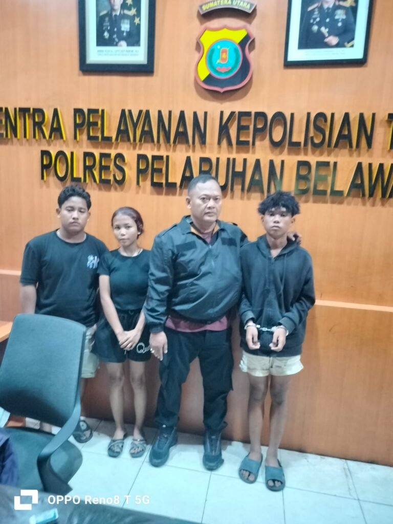 Personil Dit Pamobvit Polda Sumut, Sigap Tangkap Pelaku Pencurian HP di Martubung