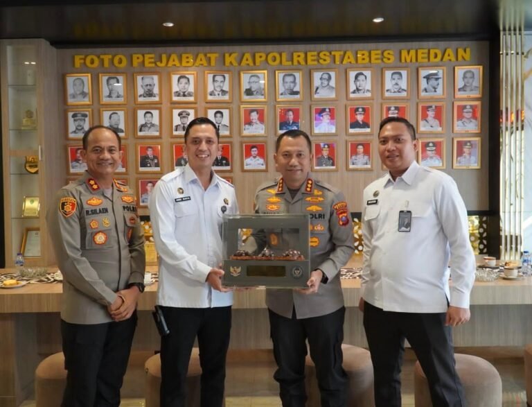 Perkuat Sinergi Penegakan Hukum, Kepala Rutan Kelas I Medan Silaturahmi Ke Polrestabes Medan