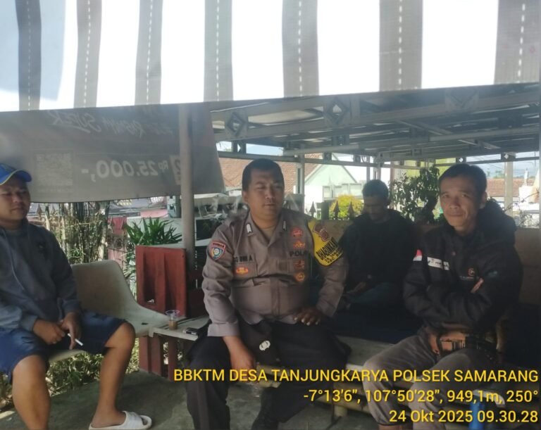 Gelar Apel Gabungan dan Patroli Cipta Kondisi di Wilayah Hukum Polsek Samarang