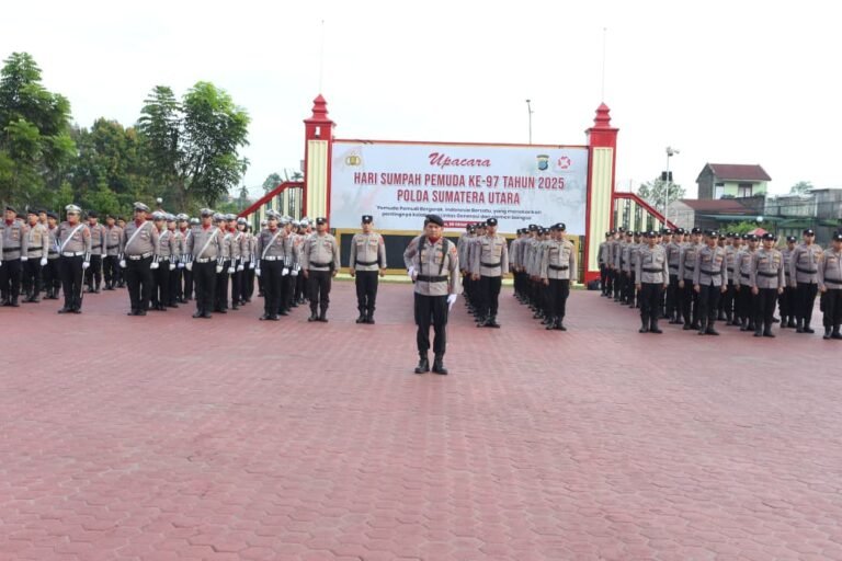 Polda Sumut Gelar Upacara Hari Sumpah Pemuda ke-97: Kobarkan Semangat Persatuan dan Ketangguhan Pemuda Indonesia