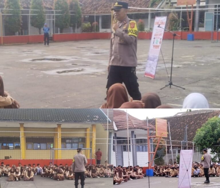 Kapolsek Caringin Laksanakan Program “Jumat Curhat” di SMA 28 Garut