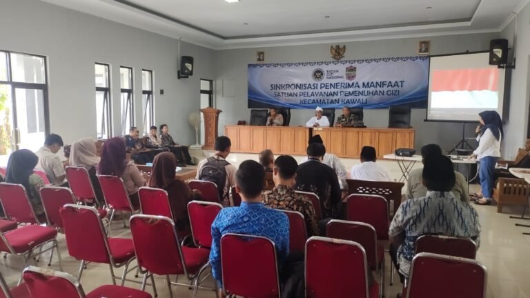 Polsek Kawali Polres Ciamis Kawal Kegiatan Sinkronisasi Data Penerima Manfaat MBG, Dukung Ketepatan Program Strategis Nasional