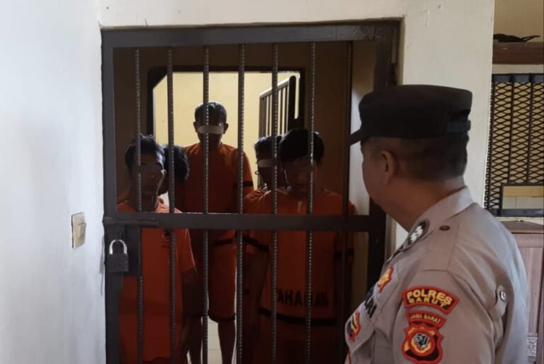 Polsek Leles Polres Garut Tangkap Lima Pelaku Curanmor Lintas Wilayah