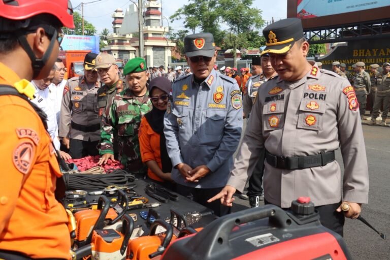 Polres Ciamis Gelar Apel Siaga Tanggap Bencana, Wujud Kesiapan Aparat Hadapi Musim Penghujan