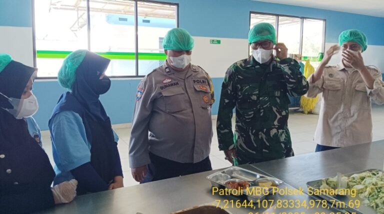Polsek Samarang Gelar Patroli Dan Monitoring Program Makanan Bergizi Gratis Di Wilayah Kec Samaragg