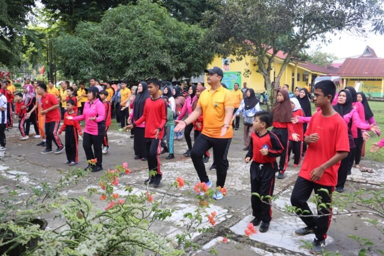 Kapolres Langkat Gelar Olahraga Bersama Siswa SLB Negeri Stabat, Wujud Kepedulian dan Dukungan untuk Anak Berkebutuhan Khusus