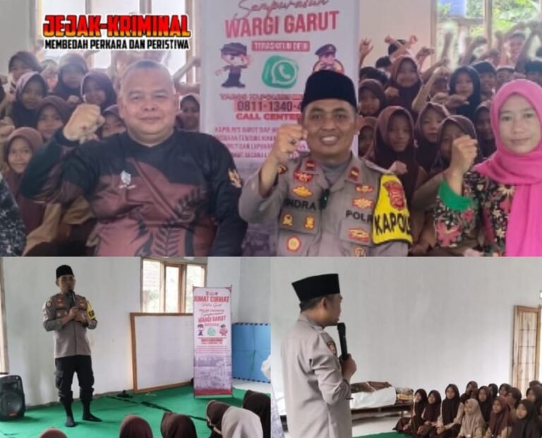 Polsek Caringin IPDA Indra Koncara, Gelar Jum’at Curhat Di SDN 1 Purbayani