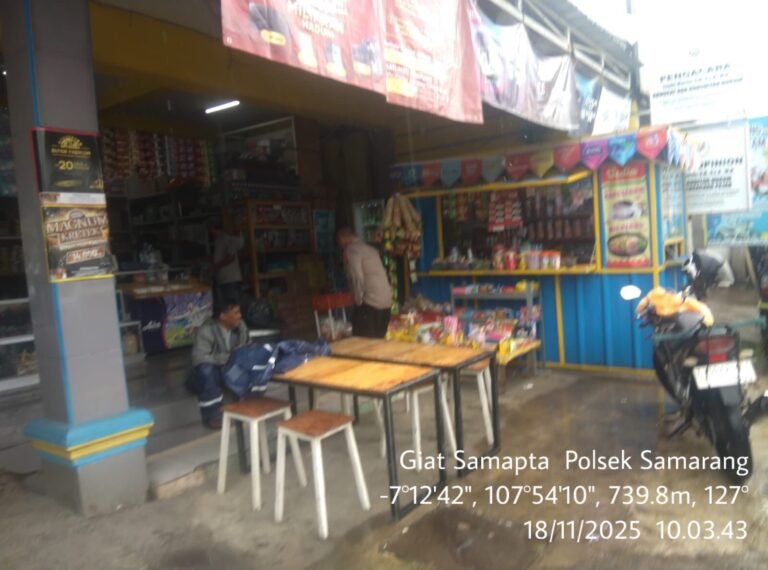 Giat Apel Sekaligus Patroli Gabungan Dalam Rangka Cipta Kondisi Di Wilayah Hukum Polsek Samarang