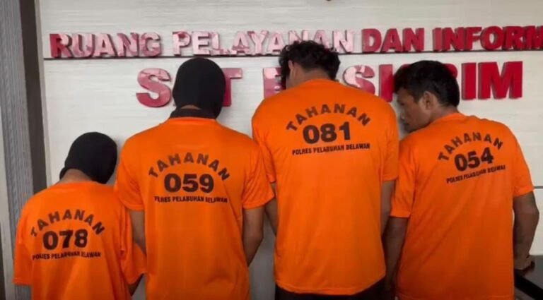 Tunjukkan Komitmen Berantas Begal, Polres Belawan Tangkap Empat Pelaku Begal Sadis