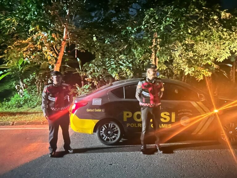 Polres Ciamis Tingkatkan Patroli Biru di Jalur Rawan Kejahatan untuk Wujudkan Keamanan Malam Hari