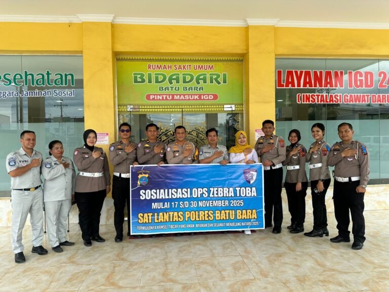 Satuan Lalulintas Polres Batu Bara Sosialisasi Patuhi Rambu-Rambu Agar Terhindar Kecelakaan