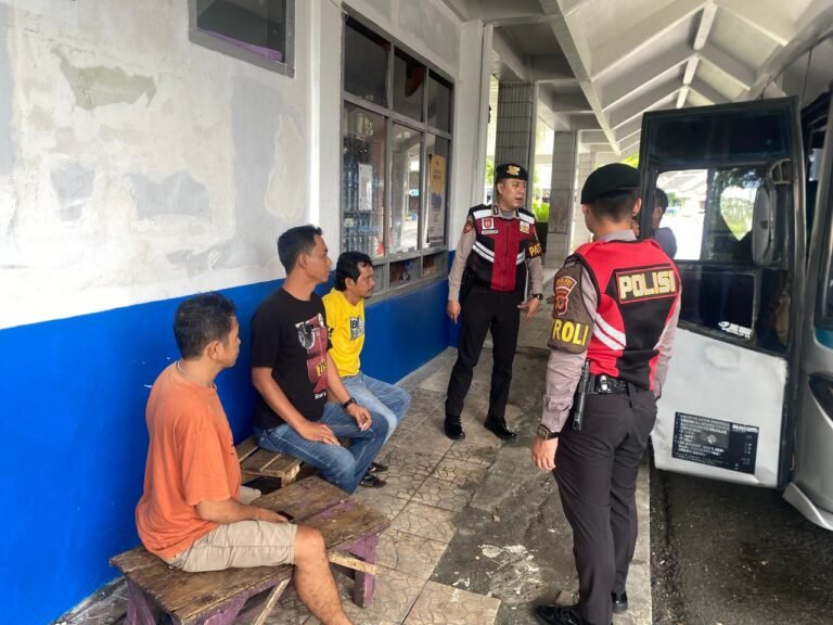 Cipkon Aksi Premanisme di Ruang Publik, Polres Ciamis Patroli ke Kawasan Terminal Ciamis