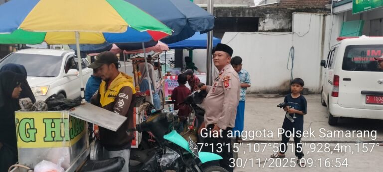 Giat Apel dan Patroli Gabungan Dalka Cipta Kondisi di Wilayah Hukum Polsek Samarang