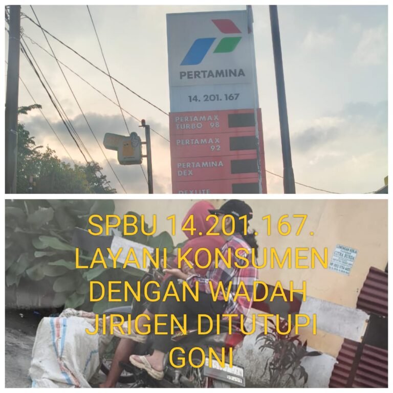 LAPOR PAK KAPOLRESTABES MEDAN! SPBU 14.201.167 Diduga Layani Pengisian BBM Subsidi Pakai Jerigen. Ada Praktik Pungli di Balik Goni!