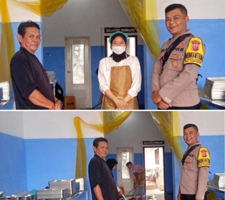 Polsek Samarang Monitoring Dapur (MBG) Makanan Bergizi Gratis Di Desa Sukarasa