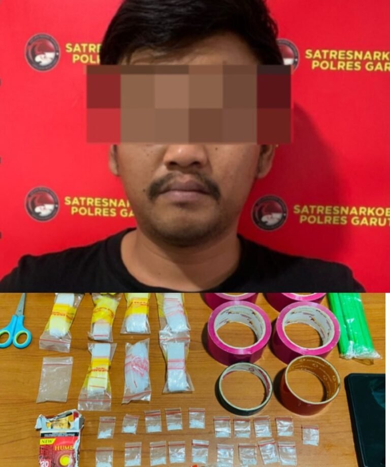Satresnarkoba Polres Garut Ungkap Kasus Peredaran Narkoba Jenis Sabu di Wanaraja