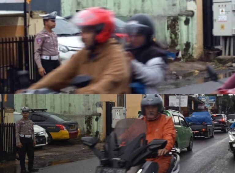 Polsek Samarang Berikan Pelayanan Kepada Pengguna Jalan, Untuk Mengatur Lalu Lintas Di Sore Hari