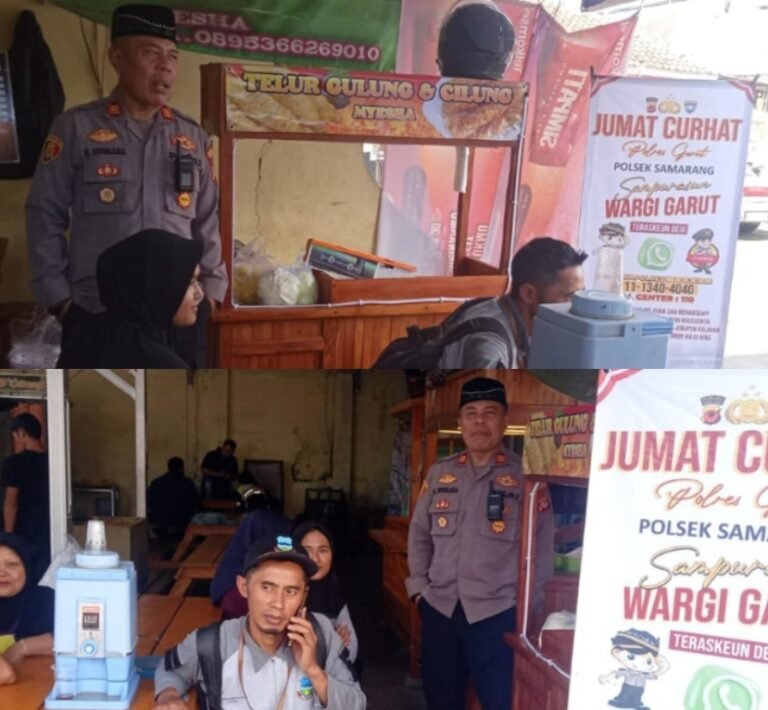 Program Jum’at Curhat Polsek Samarang di Pujasera Kecamatan Samarang