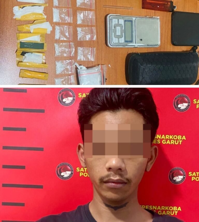 Satresnarkoba Polres Garut Bekuk Pengedar Sabu