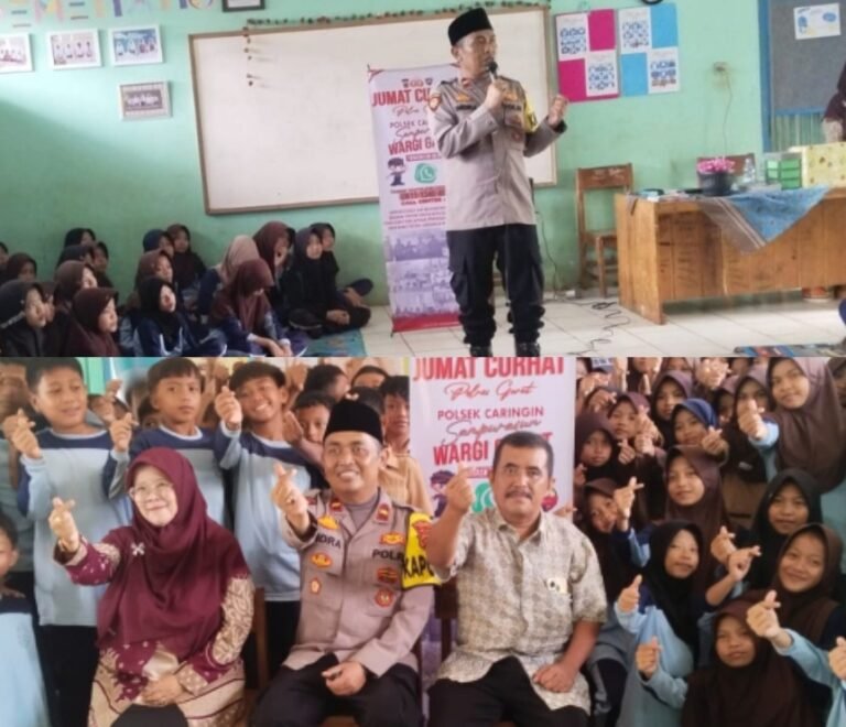 Kapolsek Caringin IPDA Indra Koncara Laksanakan Program Jum’at Curhat di SDN 2 Purbayani