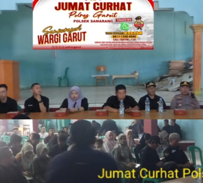 Polres Garut Melalui Polsek Samarang Lakukan Program Jum’at Curhat, Di Aula Desa Cintarakyat