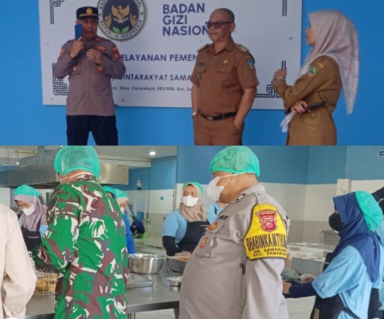 Giat Patroli dan Monitoring Dapur (MBG) Makanan Bergizi Gratis Di Wilayah Hukum Polsek Samarang.