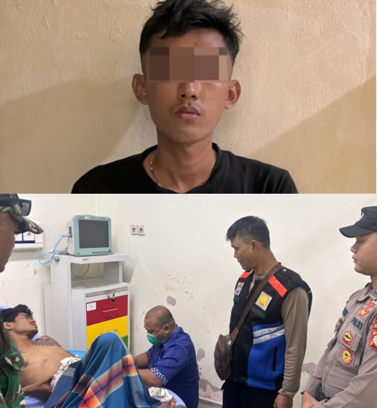 Polsek Pameungpeuk Amankan Pelaku Penganiayaan Dengan Sajam