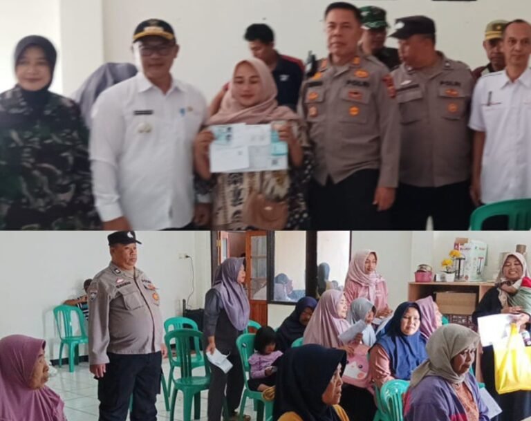 Polsek Samarang Monitoring Pendistribusian dan Penyaluran BLTS Kesra Tahun 2025 di Desa Samarang