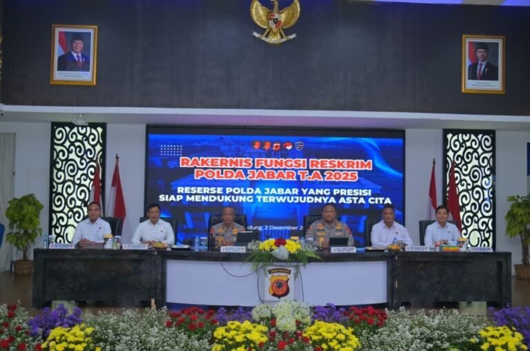Dalam Rakernis 2025,Kapolda Jabar Dorong Transformasi Penyidikan Fungsi Reskrim Polda Jabar