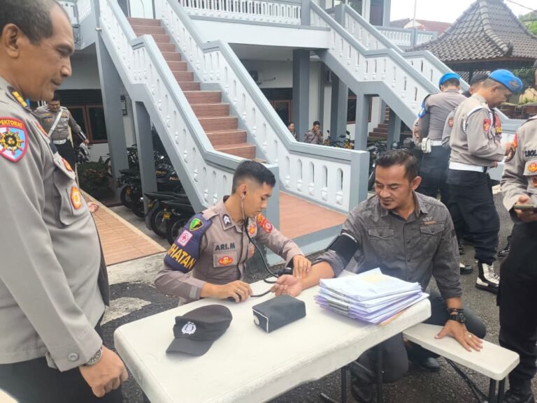 Yankes Pro Aktif, Layanan Dokkes Polres Ciamis Polda Jabar Pastikan Kebugaran Personel Polri