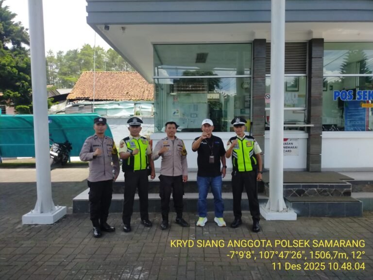 Gelar Patroli Cipkon Dan Apel Gabungan Di Wilayah Hukum Polsek Samarang